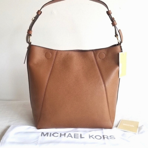 Michael Kors Medium Lucy Hobo Leather Shoulder Bag - Picture 8 of 12